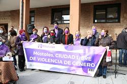 destacada Minuto Silencio Despliegue bandera marcha violencia machista 25 N (6) copia