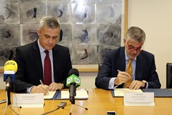 Firma convenio Atletico de Madrid 2