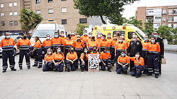 Homenaje a los voluntarios de Protección Civil de la agrupación local