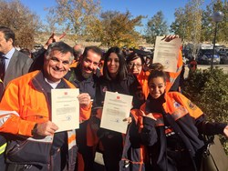 Voluntarios de la Agrupación de Protección Civil de Móstoles 1