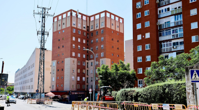 destacada Continúan avanzando las obras de soterramiento de la torre de media tensión de Avenida Olímpica (1)