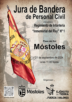 CARTEL JURA BANDERA MOSTOLES p