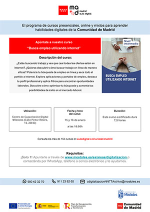 Busca empleo utilizando internet - CCD Móstolesp