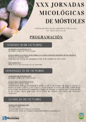 PROGRAMACIÓN JORNADAS MICOLOGICAS