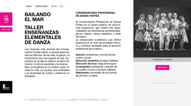 Programación Escena Móstoles - Primera Temporada 2024-81