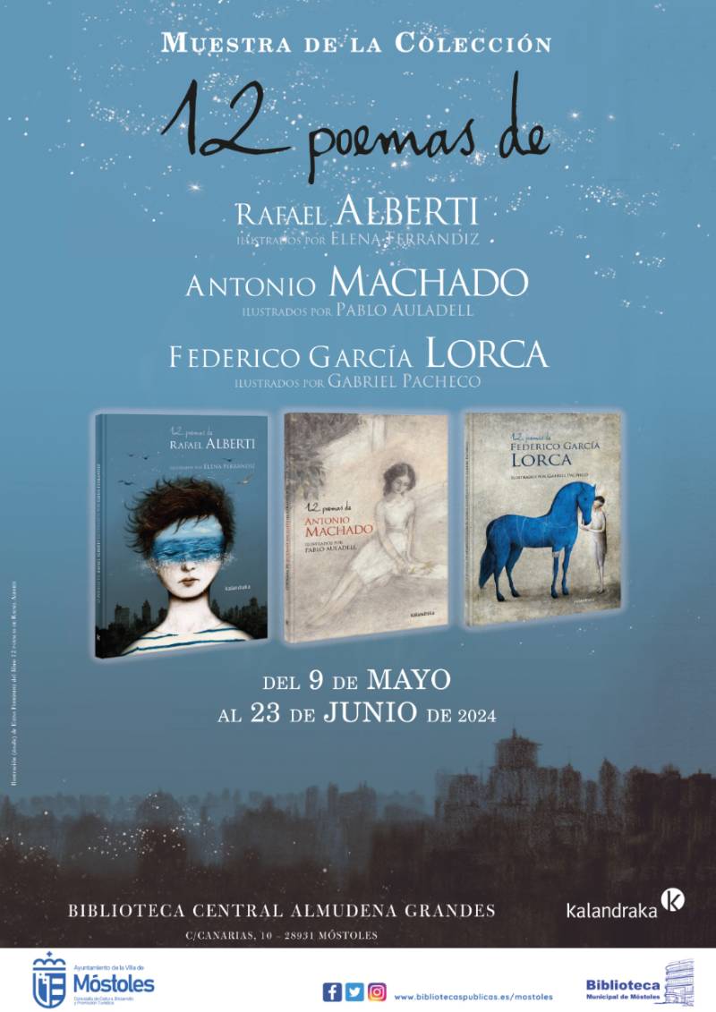 cartel A3 expo 12 poemas Mostoles