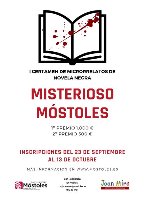 CARTEL BANNER CERTAMEN Misterioso Móstoles