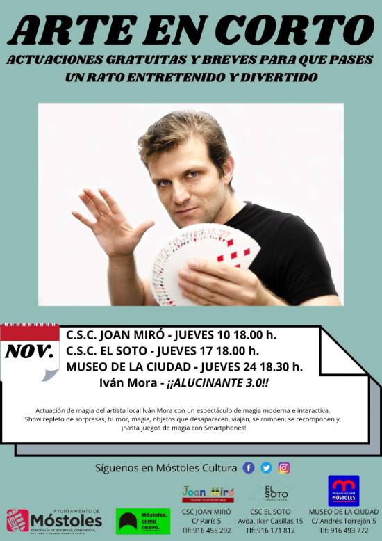 Cartel Arte en Corto noviembre 2022