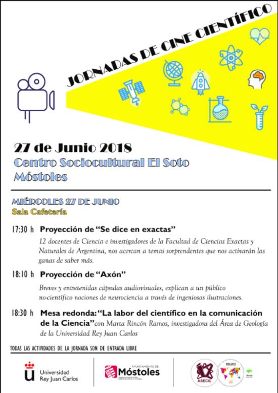 CARTEL JORNADAS CINE CIENTÍFICO_C.S.C. EL SOTO