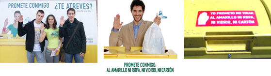 Campaña "Promete conmigo: Al amarillo, ni ropa, ni vidrio, ni cartón"