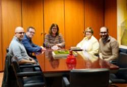 La Alcaldesa se reúne con el Club Móstoles Templars