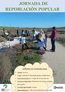Cartel repoblación popular aula naturaleza sábado 30 noviembre 2019