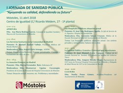 PROGRAMA I JORNADA SANIDAD PÚBLICA-Móstoles