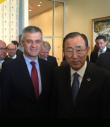 David Lucas con el Secretario General 1