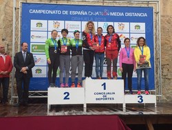 equipo femenino de Triatlón Clavería Móstoles