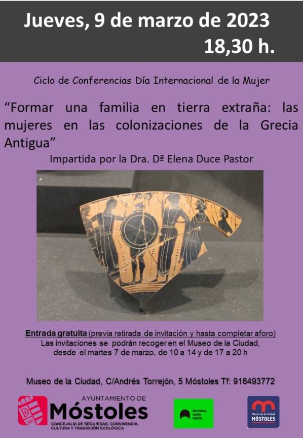 Cartel conferencia_FORMAR UNA FAMILIA EN TIERRA EXTRAÑA_Museo