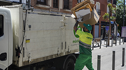 servicio gratuito de recogida de cartónp