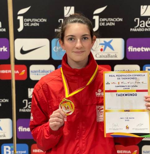 Irene Maroto Campeona de España junior de taekwondo