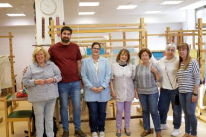 Visita al taller de tapices de la Asociación de Tejidos Artísticos ATAR (1)