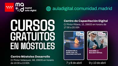 destacada Cursos gratuitos sobre competencias digitales en Móstoles - Abril 2025 copia