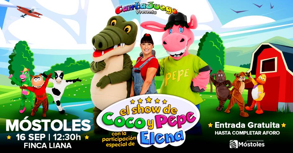 Show de Coco y Pepe - Móstoles - 1200x628px