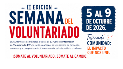 Móstoles se une en la II Semana del Voluntariado con formaciones y actividades