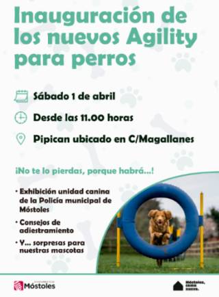 Móstoles habilita circuitos de agility para perros en diferentes áreas caninas del municipio