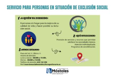 Vertical formato Programa de Inserción Social para personas sin hogar