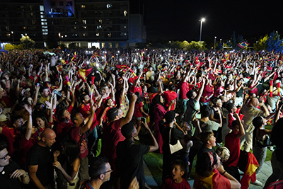 destacada Móstoles vibró con la Selección Española de Fútbol