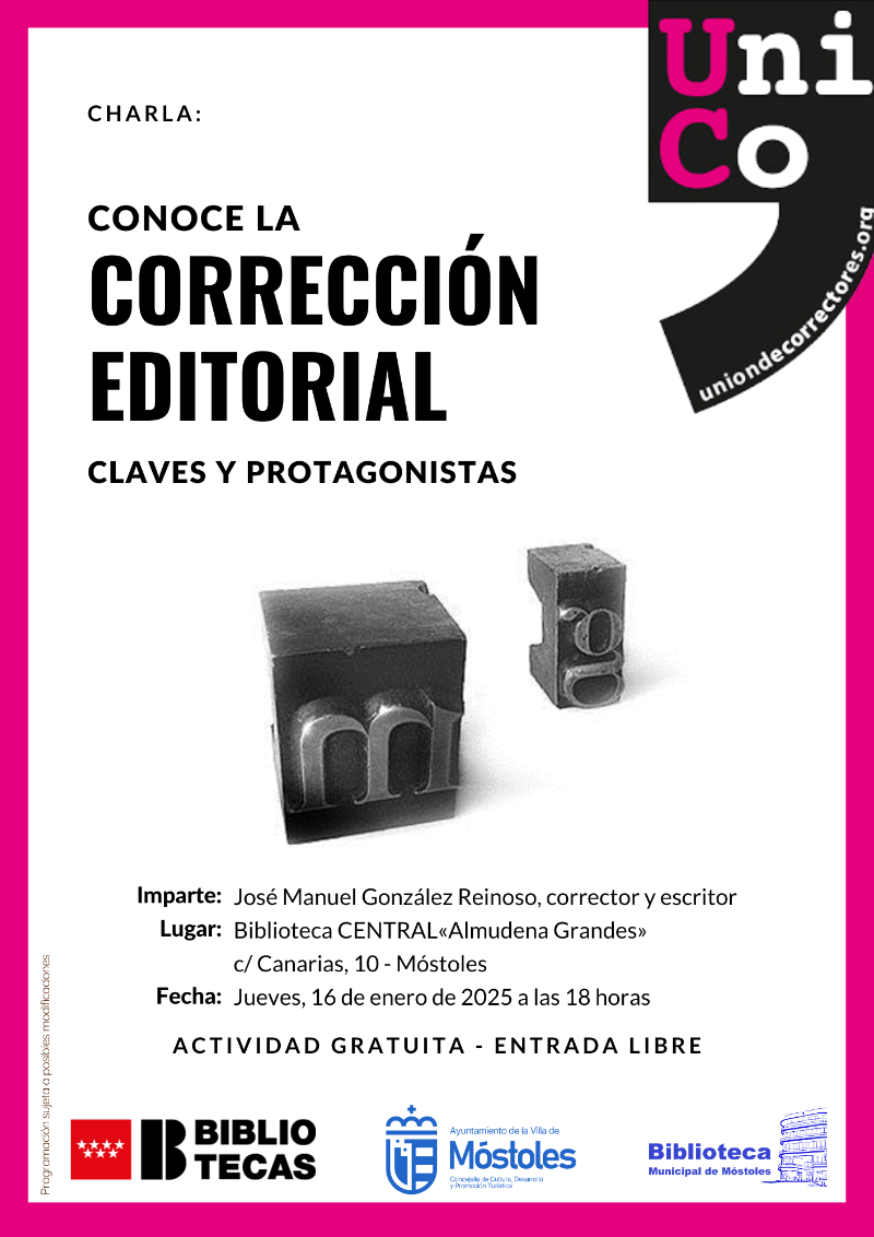 Charla Conoce la corrección editorial