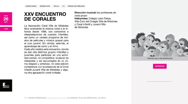 Programación Escena Móstoles - Primera Temporada 2024-76