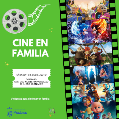 agenda Cine en Familia marzo y abril 2026