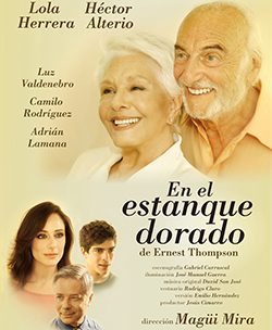 en el estanque dorado