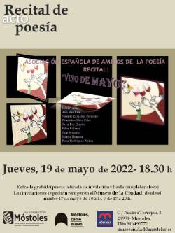 Cartel recital poesía ASEAPO