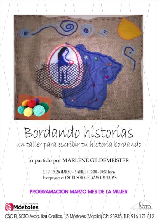 Cartel Bordando Historias