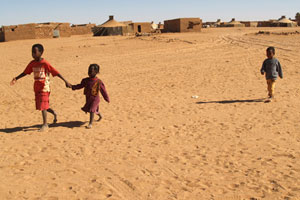 Población saharaui refugiada en Tinduf