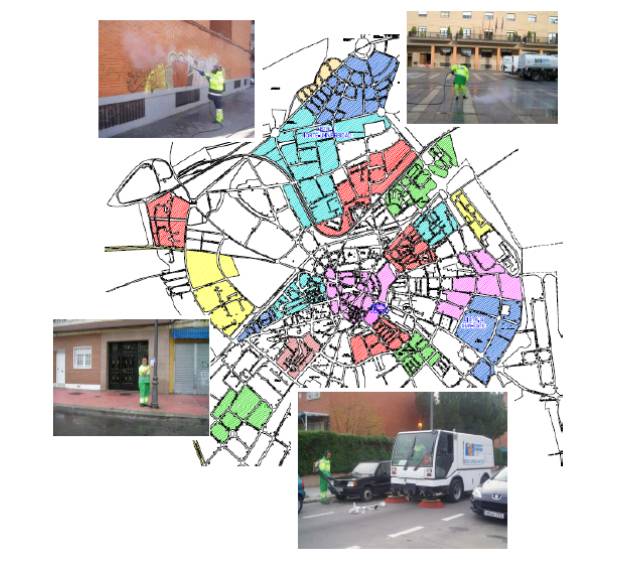 Plano de zonas de actuación