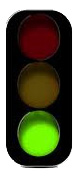 semaforo Transparente verde