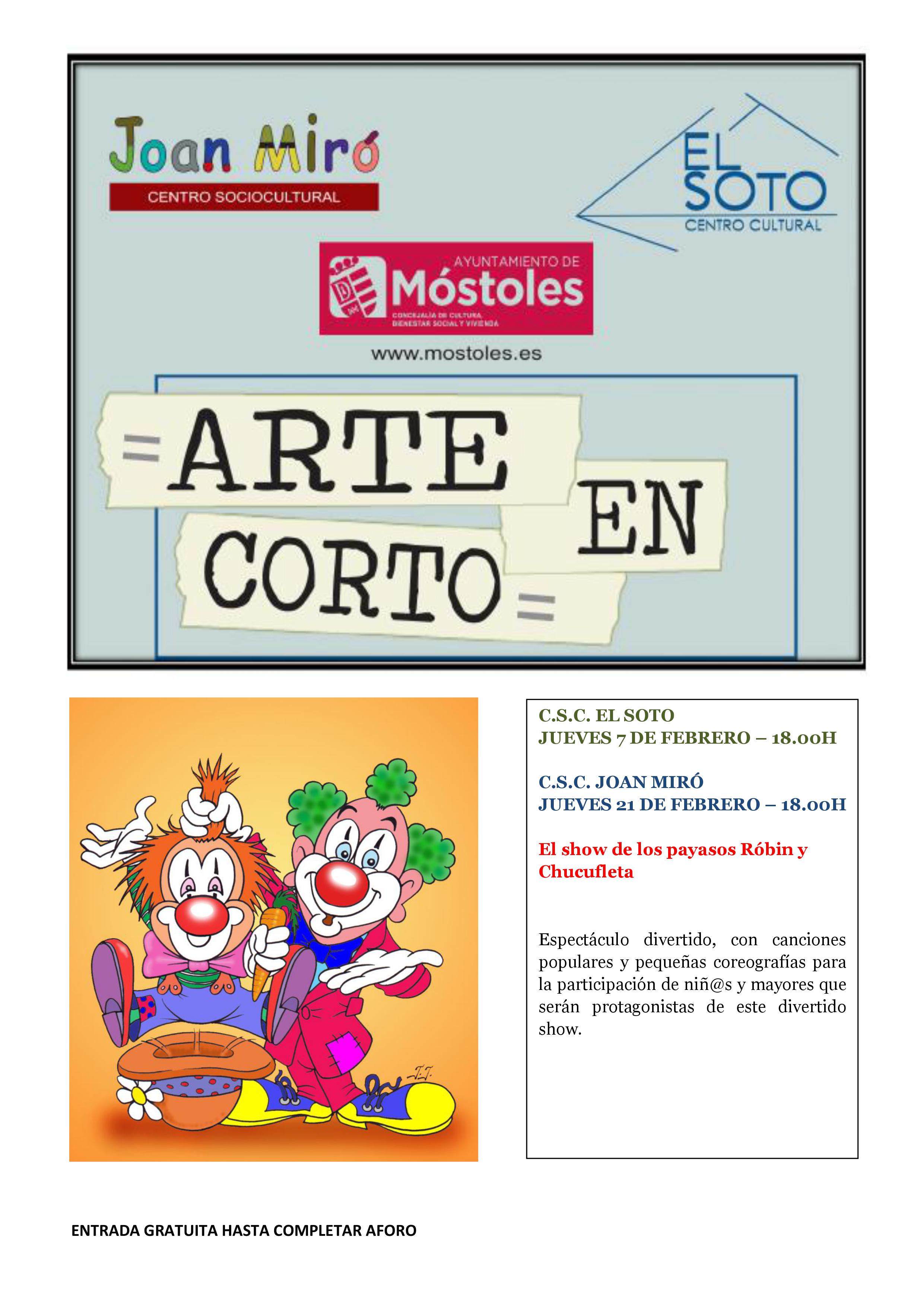 cartel arte en corto febrero 2019