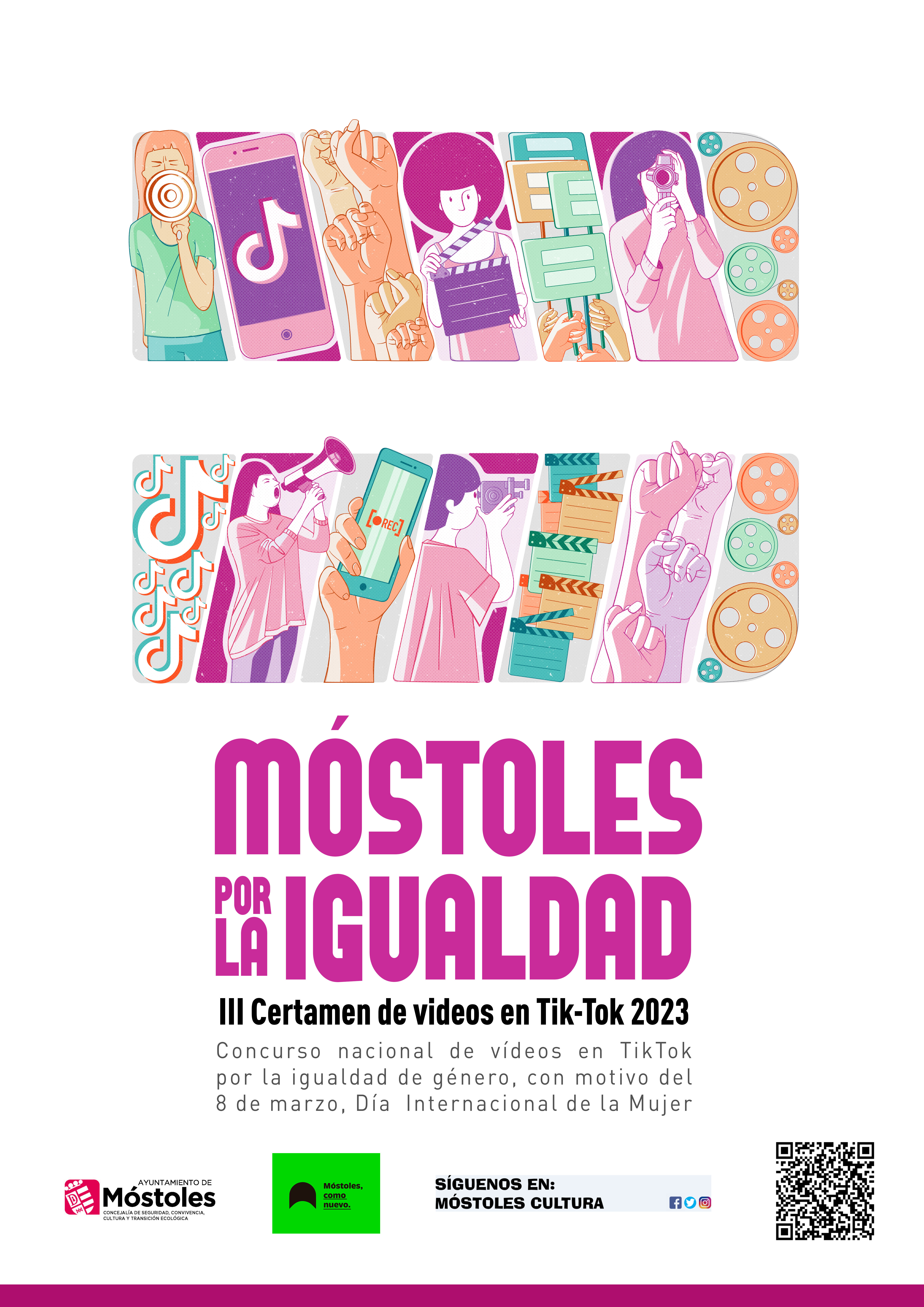 Cartel Móstoles por la Igualdad 2023