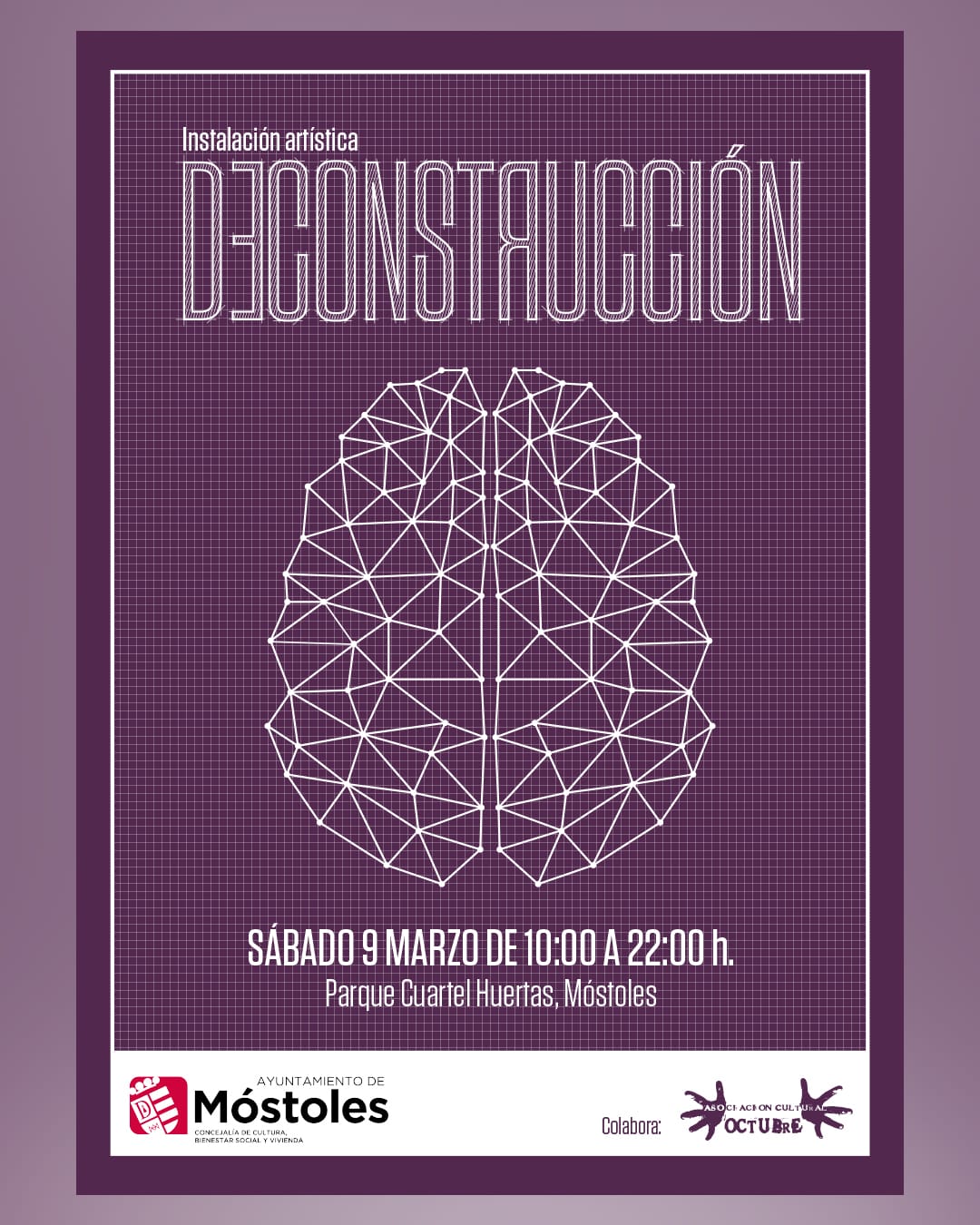 Cartel construcción 9 de marzo