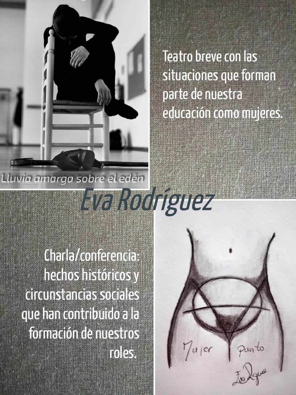 CarteL_TEATRO Y COLOQUIO_LLUVIA AMARGA_EVA RODRÍGUEZ