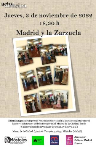 Cartel Madrid y la Zarzuela