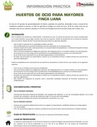 HUERTOS INFORMACIÓN PRÁCTICA