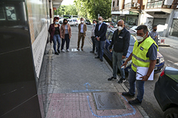 Visita con los trabajadores del Servicio Especial de Atención a los Distritos (SEAD)p