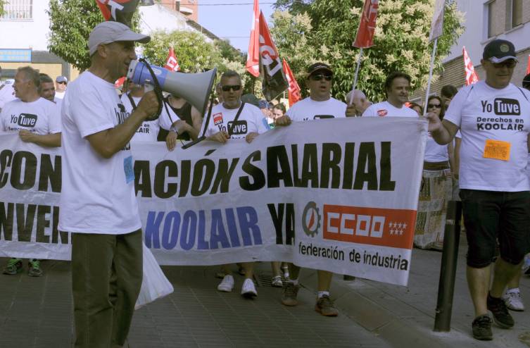 Manifestación trabajadores KOOLAIR 1