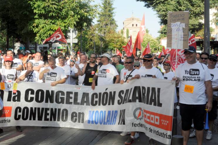 Manifestación trabajadores KOOLAIR 2