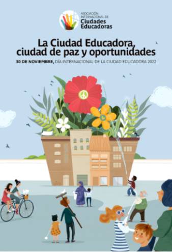 Cartel Día Internacional de la Ciudad Educativa p