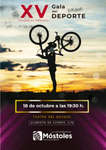 18 octubre Cartel XV Gala del Deporte de Móstoles