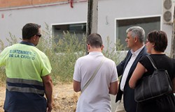 David Lucas visita asfaltado ciudad 1